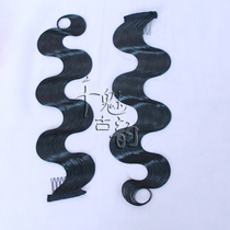 Retro elegant hand push corrugated costume styling wig Republic of China cheongsam shape hard bangs big wave fake bangs