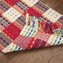 Ethnic style home non-slip door carpet absorbent feet Nordic woven tassel