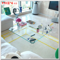 Korean Personalized Internet Red Transparent Tea Table Through Acrylic Roman Pillar High Footed Tea Table Small Space Living Room Coffee Table