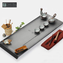Touch Miss natural whole piece of Wujin Stone tea tray home living room simple Japanese big tea table stone Tea Sea