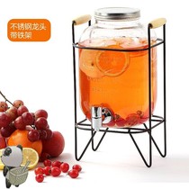 Casual switch lead-free glass jug tap bottle Home bucket with retro cool water jug sweet taster Drink Barrel Juice