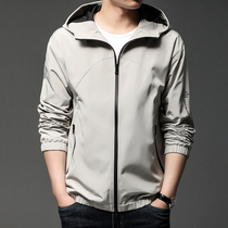 Spring and autumn new young men's jacket sports hooded zipper coat handsome high-end outdoor jacket tide