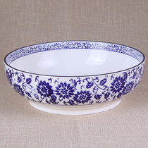 Hotel tableware blue and white porcelain large soup bowl ceramic bowl pottery fish boiled fish bowl soup bowl restaurant Noodle Bowl