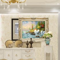 European-style electric meter box blocking box decorative painting European-style push-pull air switch box decorative box electric switch mural landscape oil painting
