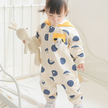 Newborn Baby Clothes Tennis Red Autumn Clothing Male Baby Conjoined Clothes Spring Autumn Cartoon Female Khaclothes Climbing Clothes Autumn Bag Fart Clothes