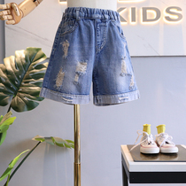 Do not return do not change brand childrens clothing 2019 summer new products Korean girls small casual soft hole design curl A character