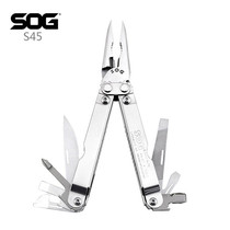 SOG SOG S45 DELUXE P-3 Multi-function tool pliers Steel color nylon sleeve spot