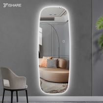 Yishare frameless special-shaped dressing mirror led with light creative backlit mirror home full-length mirror wall fitting mirror