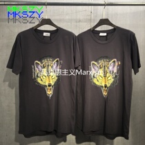 Marxism Independent exclusive Rhude high street wolf head diamond long short sleeve oversize T-shirt