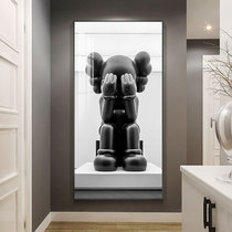 kaws hanging painting Dafu huge floor painting light luxury modern simple living room decoration painting porch hanging painting into the house mural