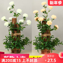 New Mori wooden pile road to attract pastoral wedding road guide road guide hotel shopping mall layout window floral ornaments