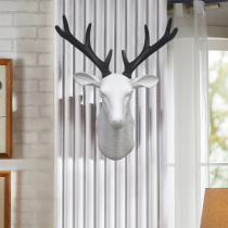 Nordic deer head wall hanging home creative wall decoration American living room wall Wall pendant decorations without punching