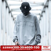 Xiaobingguo Chaoyi three-dimensional printed sweater mens loose round neck trend Joker basic pullover couple shirt