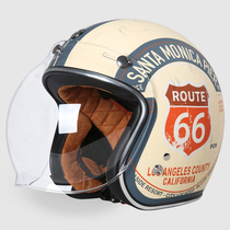 United States TORC motorcycle helmet men and women winter warm retro Harley motor car personality cool half helmet