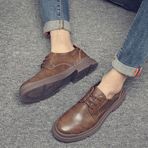 Hong Kong style Martin boots 2022 autumn and winter breathable mid-top boots British style tooling boots mens retro casual short boots