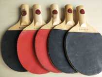 Old red double happiness paper label with scale ruler straight-shot single side without packaging last century golden double happiness old table tennis racket