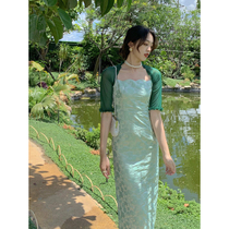 SYT homemade three-dimensional rose flowers wavy edge small hanging band skirt Summer temperament to be slim and dress feminine