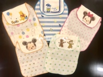 Exit Day Ensemble Pure Y Summer Sweat scarves 0-3 years old baby padded back towels Three layers of breathable pure cotton yarn Sweat Scarves