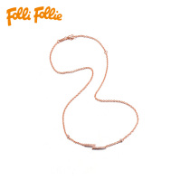 FolliFollie Furi simple lightning shape best friend gift necklace female clavicle chain