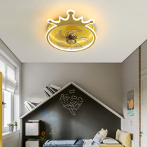 Suction top fan light 2022 New minimalist living-room Bedroom dining room Childrens invisible electric fan lamp ceiling fan lamp