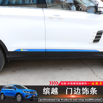  Suitable for Geely Binyue door edge trim sticker decoration modification Binyue Pro door bright strip Proton X50 appearance sticker
