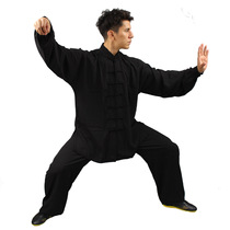 Tai Chi Fu Men China Wind Martial Arts Suit Taijiquan Practice Cotton Plus Silk Training Suit Summer Tai Chi Suit Women Breathable