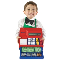 Learning Resources Cash register simulation Family parent-child toy Kindergarten teaching aid 3 years old 