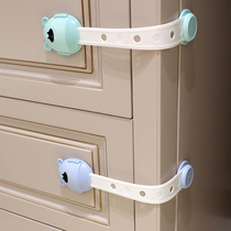  Childrens drawer lock Safety lock Drawer buckle Baby anti-pinch hand cabinet door open refrigerator lock Child anti-lock buckle