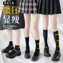 High socks children velvet calf socks jk Japanese stockings medium socks black long tube spring autumn stockings
