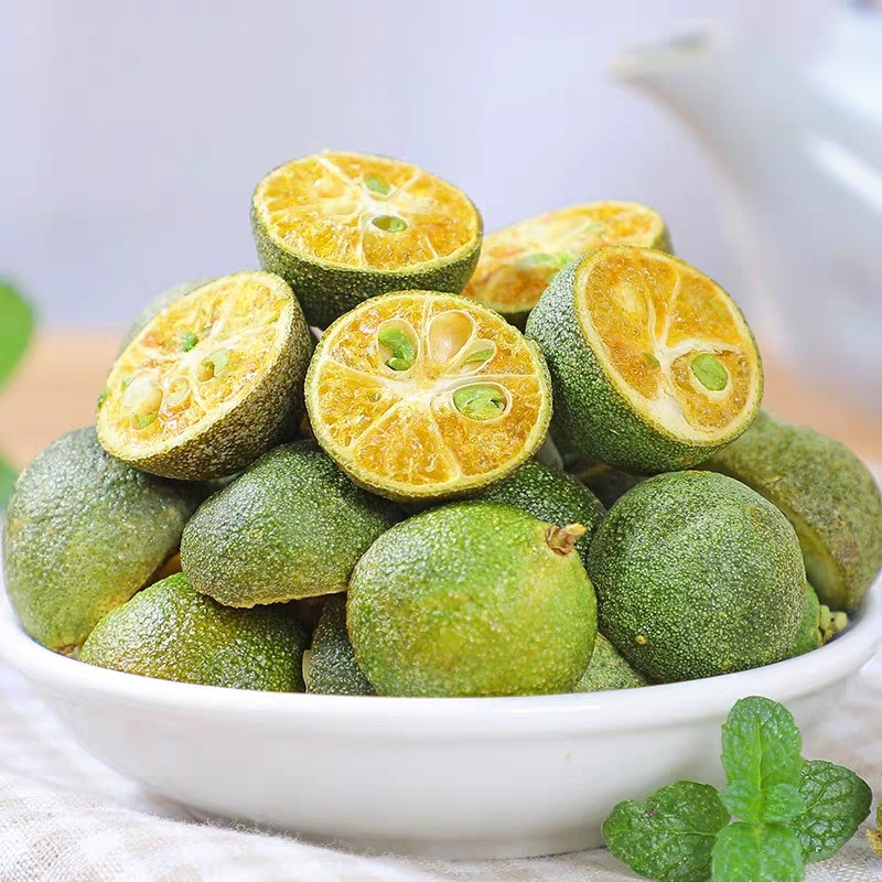 Freeze-dried dried kumquats 500g small kumquats dried green lemon-flavored dried cyan oranges sold separately kumquat lemon passion fruit tea