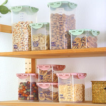 Sealed jar Kitchen noodle storage box Plastic transparent non-glass tea jar Milk powder snack grain storage jar