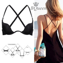 Invisible back bra bra sexy SAO hot seamless underwear women's small chest gathered adjustable breast top
