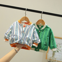 Childrens jacket boy autumn clothing 2020 new Korean version Tidal Ocean Gas Little Baby Jacket Woman Baby Blouses Baseball Suit