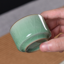 Celadon Ge Kiln Kung Fu tea cup Tea cup Ceramic small cup Individual owner Small tea cup Single cup special price