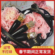 CL lipstick Christian Louboutin radish queen scepter lipstick black tube lettering 001M 215M