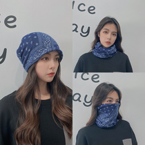 Autumn and winter outdoor versatile multi-function college students riding Magic headscarf plus velvet warm bib neck cover mask