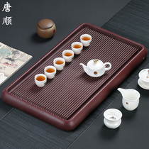 Primary color unpainted Taiwan red Bakelite tea tray drainage kung fu tea set household simple electric Bakelite tea table Tea Sea