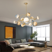 Postmodern planet Living room chandelights Nordic light lavish creative minimalist personality book room Childrens room lamp Boy bedroom lamp