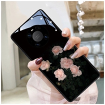 Gardenia Flowers Apply Huawei mate40pro Mobile Phone Shell Woman New mate40e Retro Fashion Anti-Fall Protective Sleeve