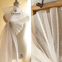 Taiwan medium hardness ivory white y15 wedding dress puffy skirt support accessories dot fabric mesh fabric