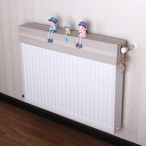 Radiator cover Simple modern gray anti-blackening heating cover Old-fashioned heating cover fabric dust cover decoration customization
