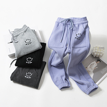 Male And Female Pants Spring Autumn 2021 New CUHK Childrens Childrens Pants Little Girl Loose Casual Sports Pants Autumn Clothing