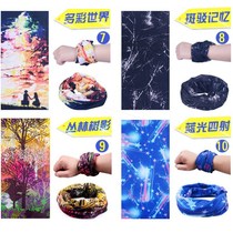 Fishing sunscreen Full face Summer thin section Neck Sleeve Bike 100 Changing Magic Headscarf for men and women sweat-and-face towels