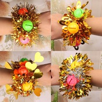 June 1 childrens performance dance props kindergarten dance wrist Flower Games opening ceremony entrance Bell bracelet