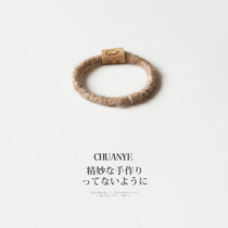 Sichuan wild plush head rope autumn winter Net red 2021 New cute thick hair rope temperament small leather band female head Hairband