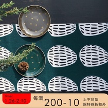 ciaogao chest of drawers table flag Nordic ins green pine cone Christmas tea table decoration shoe cabinet cover towel cover cloth