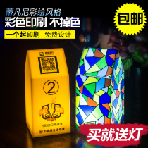  LED rechargeable bar table lamp Creative atmosphere table lamp Decorative service lamp Bar table lamp Bar light Night light