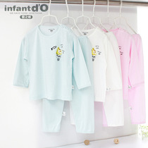 Special Clear Baby Capital Summer Boy Sleeve long sleeve pants suit baby pajama bamboo cotton air conditioning suit
