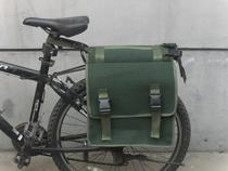 Mountain bicycle cycling trailer equipped with rear seat rain shelves road canvas collection bag electric