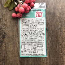 Avery Elle Peek a Boo Pals Import Clear Stamp & Die